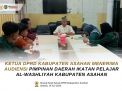 KETUA DPRD KABUPATEN ASAHAN MENERIMA AUDIENSI PIMPINAN DAERAH IKATAN PELAJAR AL-WASHLIYAH KABUPATEN ASAHAN